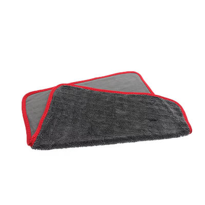 600gm 40*60cm bonne absorption de l'eau serviette en microfibre séchage de voiture serviette de lavage de voiture tordue